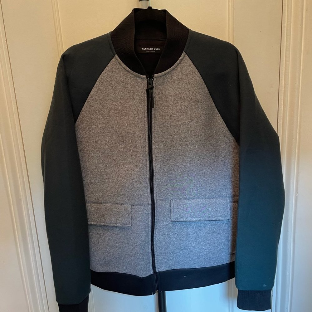 Kenneth Cole Color Blocked Bomber Jacket